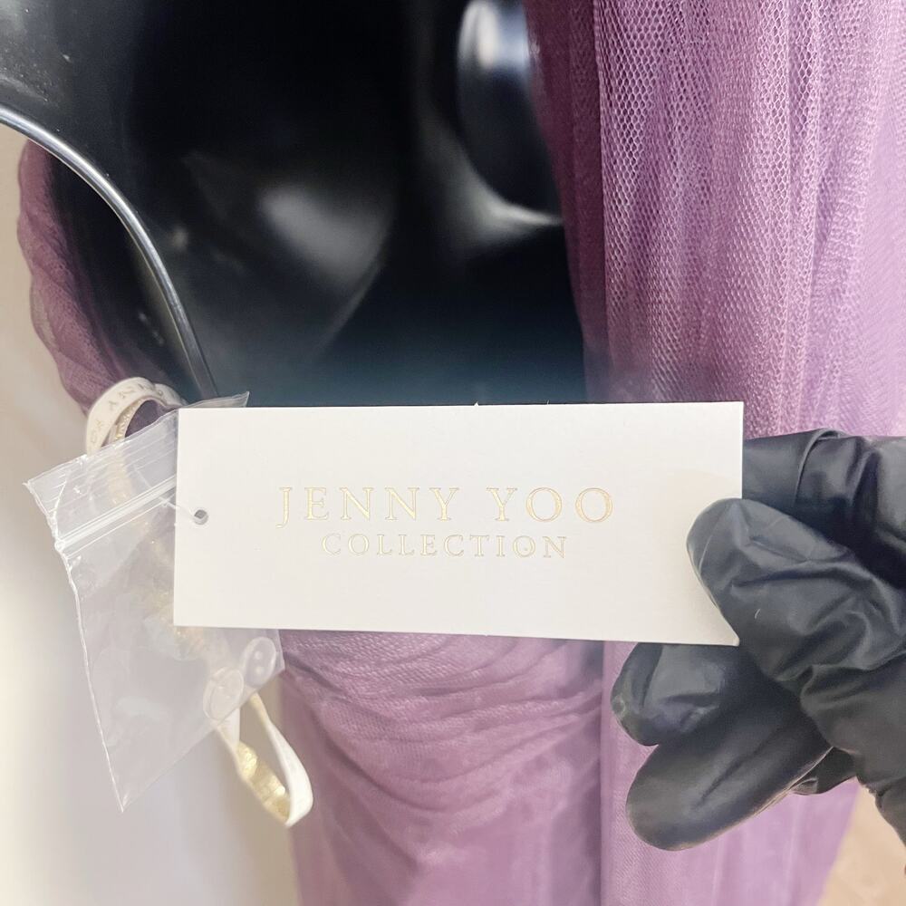 Jenny‎ Yoo Annabelle Convertible Tulle Bridesmaid Prom Dress Raisin Size 4 New - Picture 10 of 11